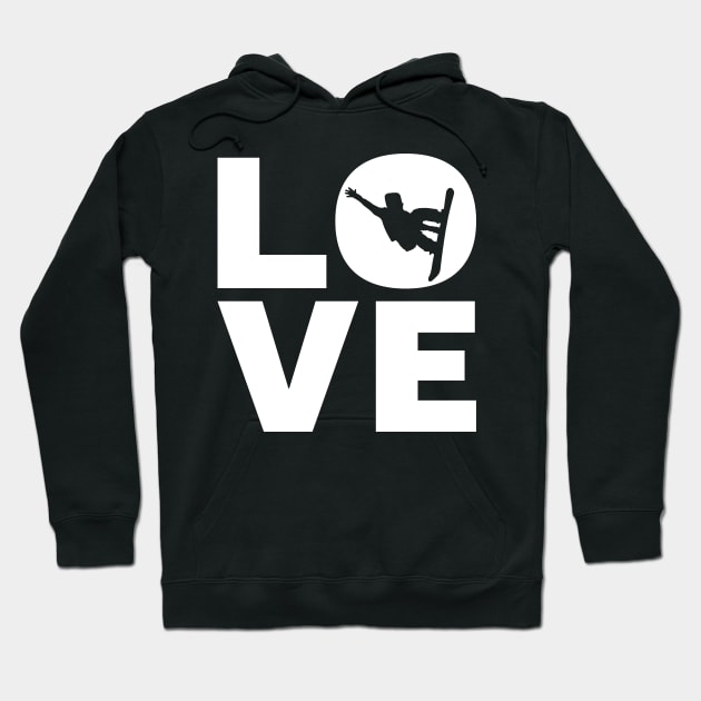 Love Snowboarding Gift For Snowboarders Hoodie by OceanRadar